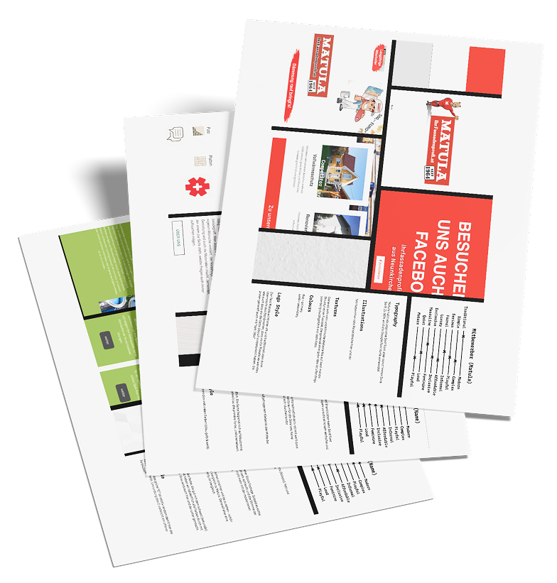 MIC competitors analysis and design process mockups