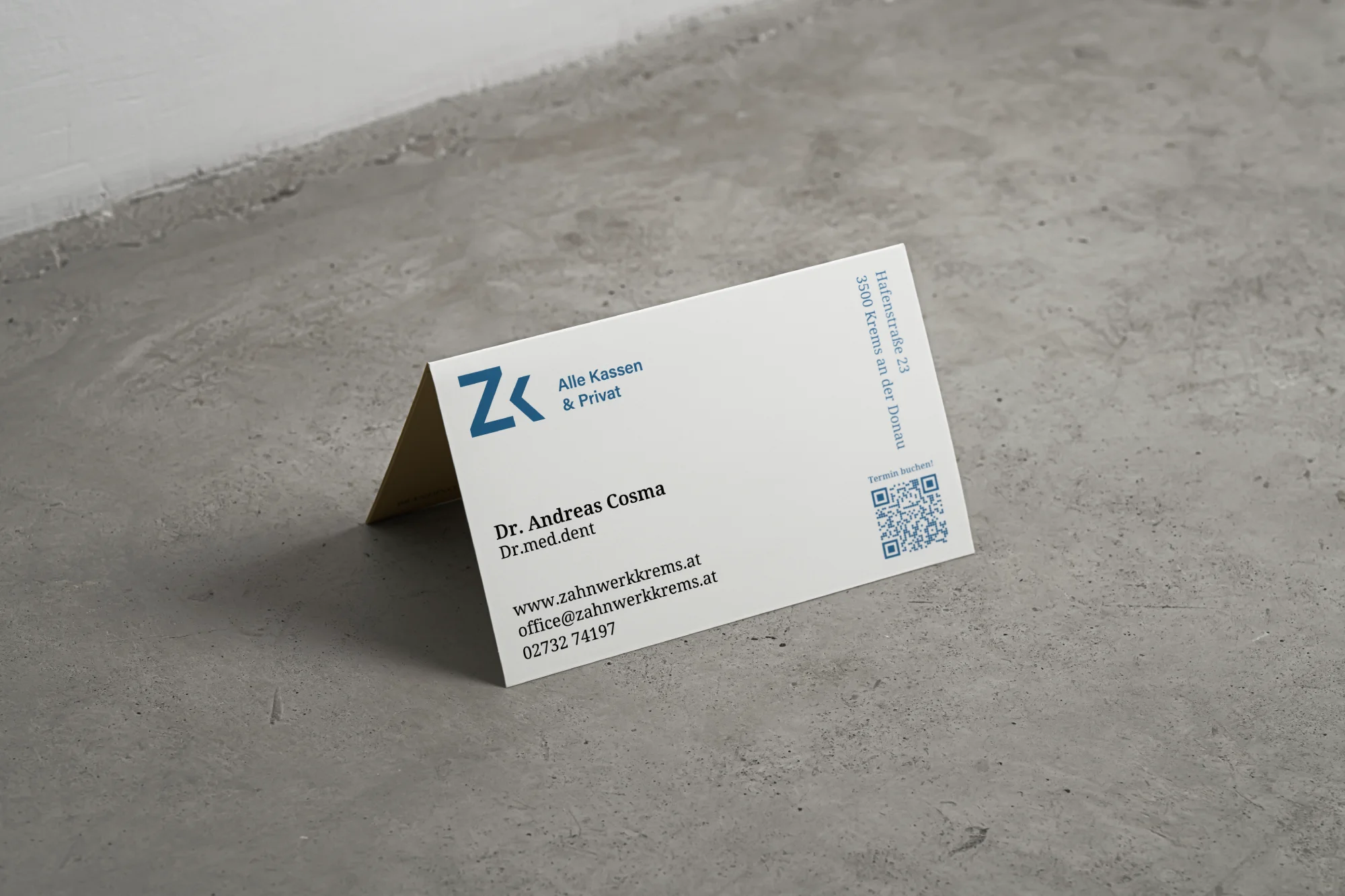 Zahnwerk business card mockup